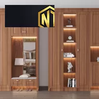 TỦ QUẦN ÁO NGỌC THỊNH GỖ SỒI CÔNG NGHIỆP